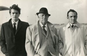 ألان دولون وجان غابين ولينو فنتورا من فيلم «Le clan des siciliens»