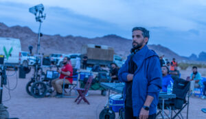 المخرج عبد العزيز الشلاحي خلال تصوير فيلم ( هوبال - 2024)