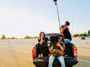 من كواليس فيلم «سماء بلا أرض»