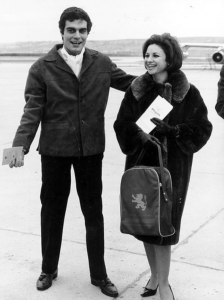 عمر الشريف وفاتن حمامة