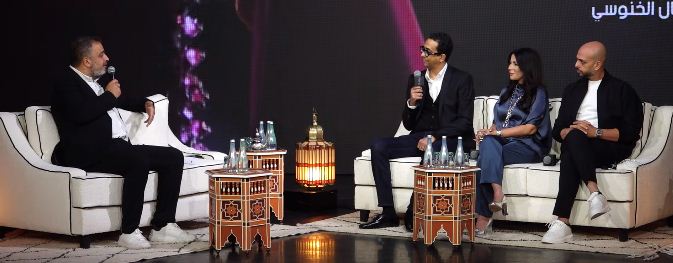 مروان حامد ومنى زكي وأحمد مراد - مهرجان مراكش